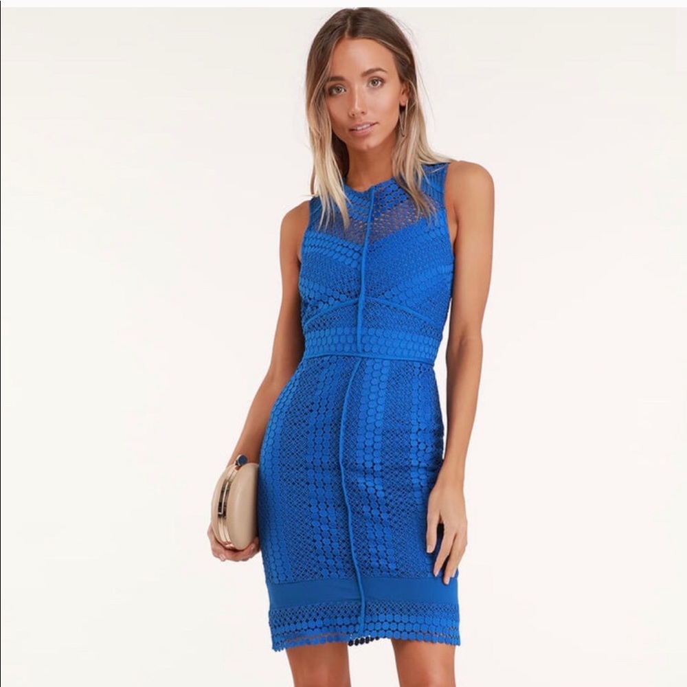 NWT Adelyn Rae Royal Blue Bodycon Dress